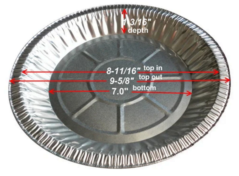 10" Foil Pie Pan 1 3/16" Deep 125/PK