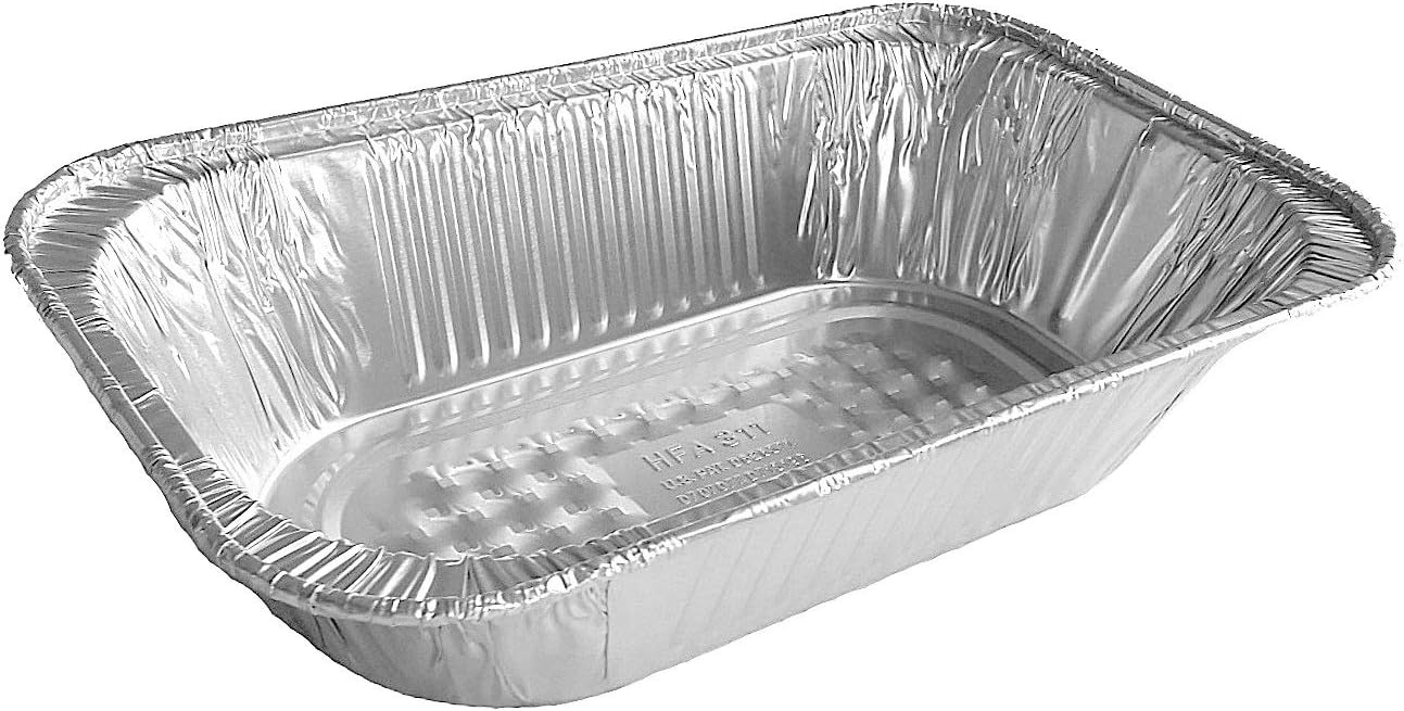 Handi-Foil Quarter-Size Deep TRUFIT™ Steam Table Aluminum Foil Pan w/Lid Combo 50/PK