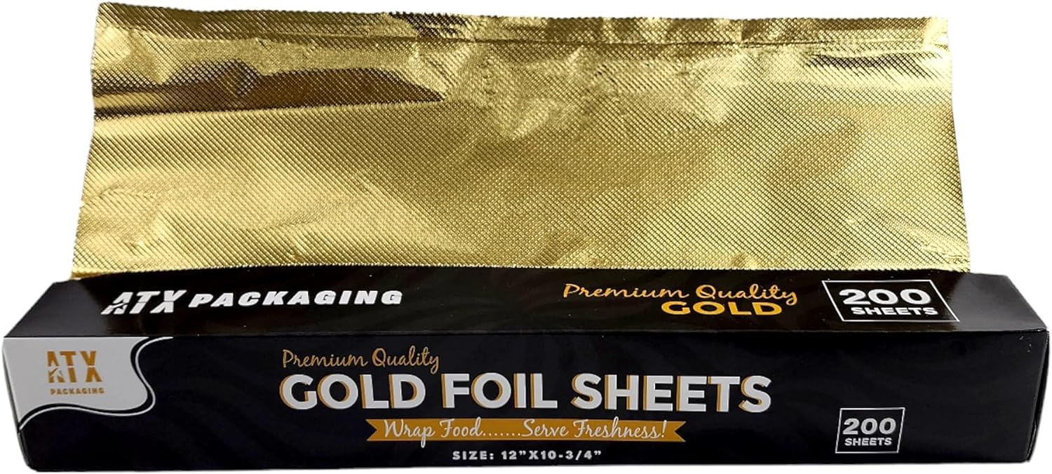 ATX 12" x 10.75" Gold Pop-Up Foil Sheets 12 x 200/CS