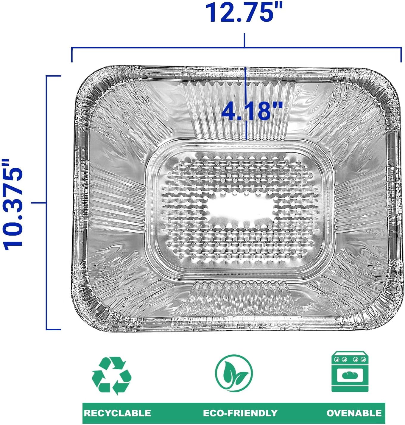 PTG Half-Size Extra-Deep Steam Table Aluminum Foil Pan 100/CS