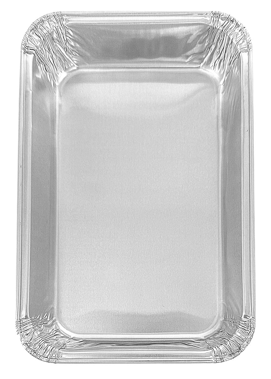 D&W Fine Pack D96 6" x 4" (12 oz.) Oblong Smooth-Wall Danish Pan 1" Deep 50/PK
