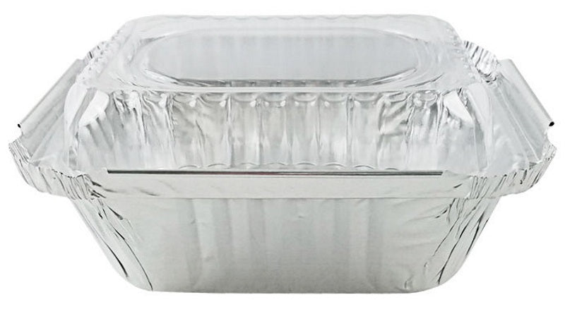 1 lb. Oblong Foil Take-Out Pan w/Dome Lid