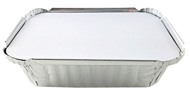 1 1/2 lb. Deep Oblong Foil Take-Out Pan w/Board Lid