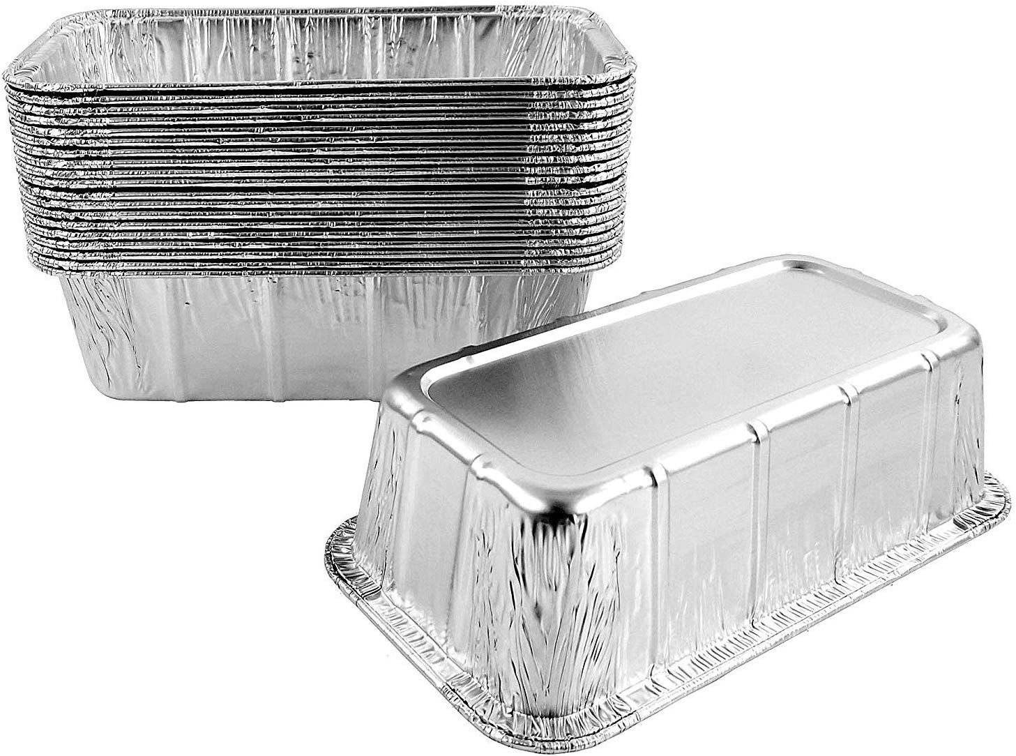 Handi-Foil 1 1/2 lb. Aluminum Foil Loaf Pan (FC) w/Clear Dome Lid 500/CS