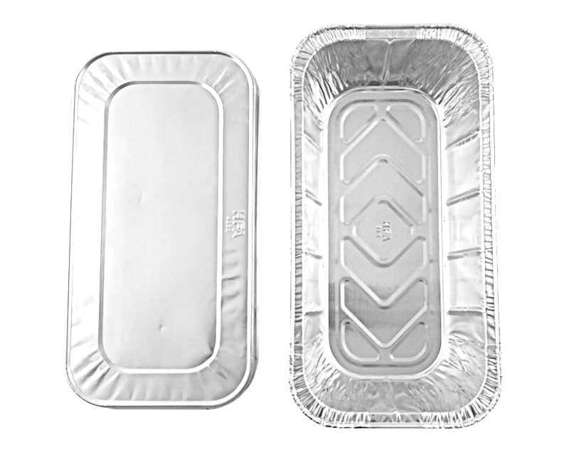 Handi-Foil Third-Size Deep Steam Table Aluminum Pan w/Lid Combo Pack 50/PK