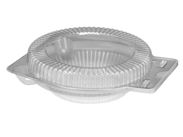 Clear Plastic Low Clamshell for 6" Foil Pie Pan 50/PK