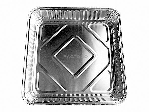 Handi-Foil 8" Square Cake Foil Pan 1-1/4" Deep 50/PK