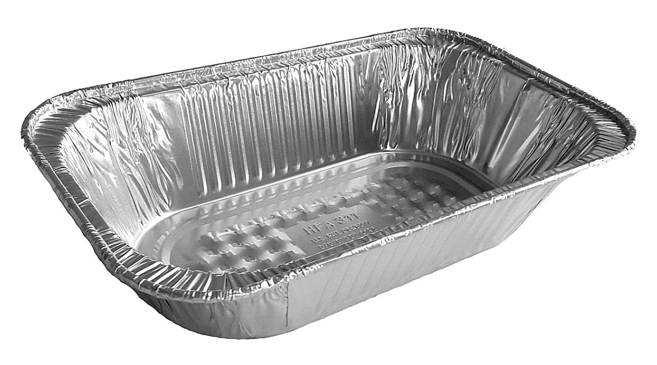 Handi-Foil Quarter-Size Deep TRUFIT™ Steam Table Aluminum Foil Pan 100/PK
