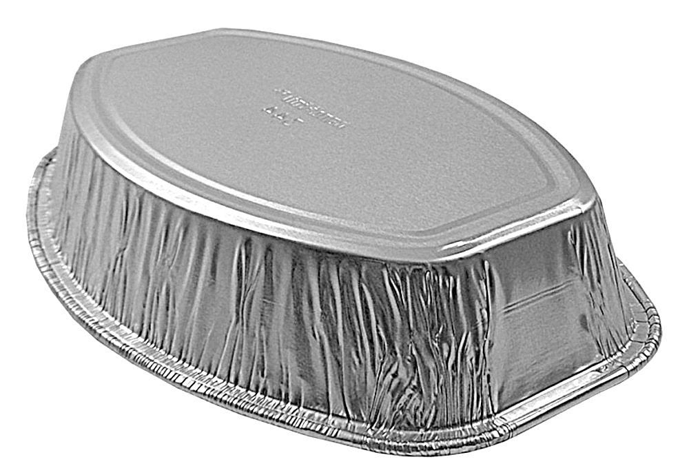 Handi-Foil 8" x 5" Mini-Oval Casserole Pan 50/PK