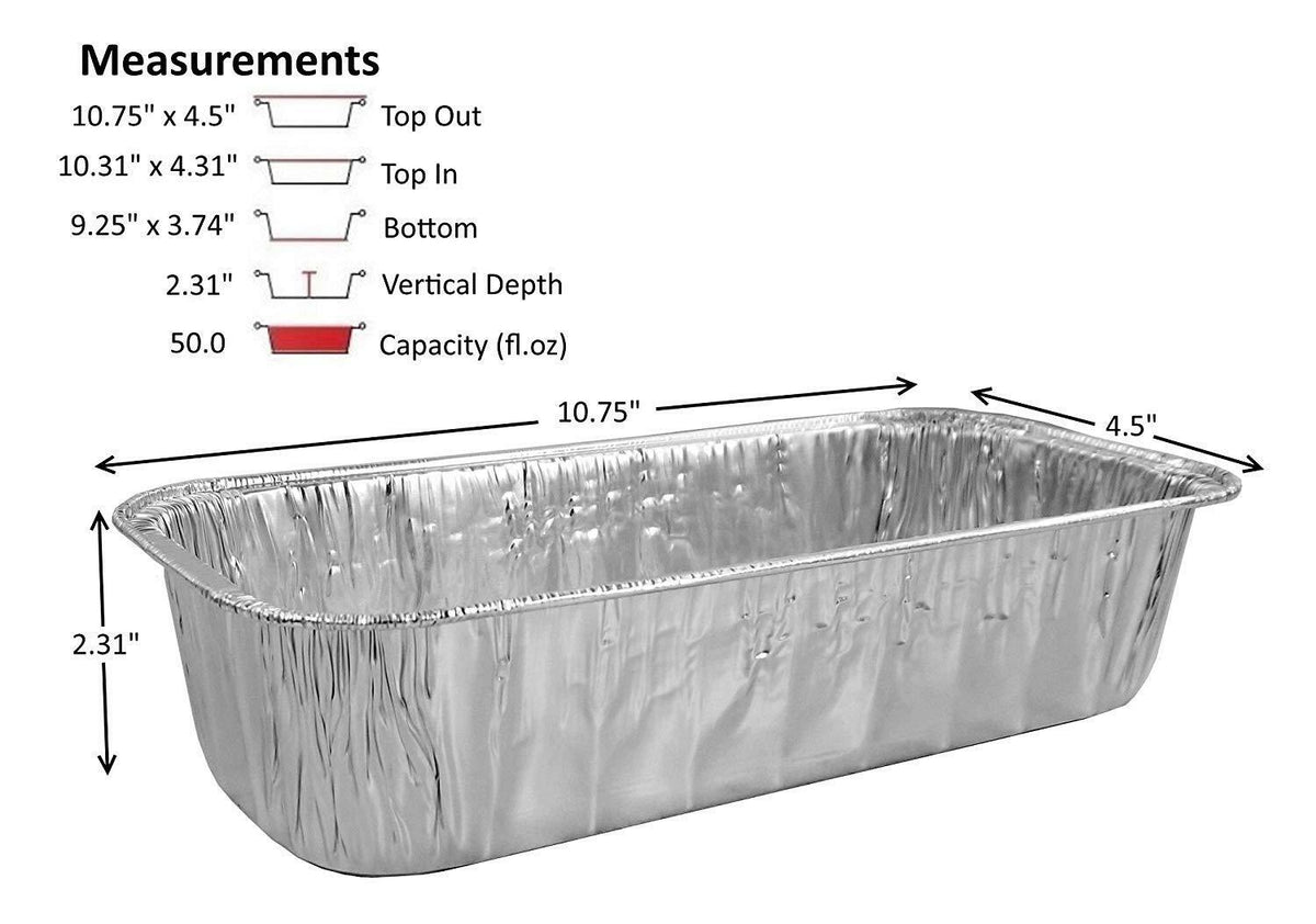 3 lb. Disposable Aluminum Loaf Pan - Case of 350 - #5300NL