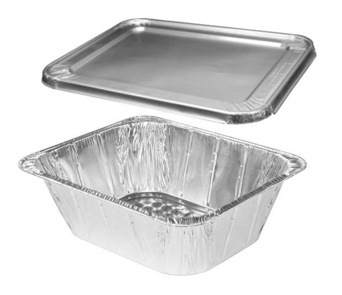 Handi-Foil Half-Size Extra-Deep Steam Table Aluminum Foil Pan w/Lid 20/PK
