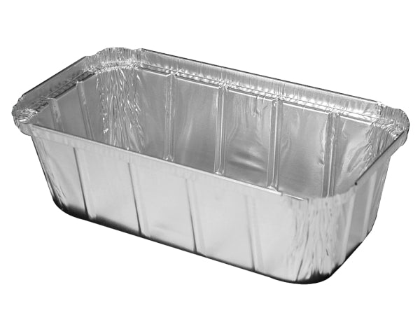 Handi-Foil 1 1/2 lb. Aluminum Foil Loaf Pan IVC w/Clear Dome Lid 50/PK