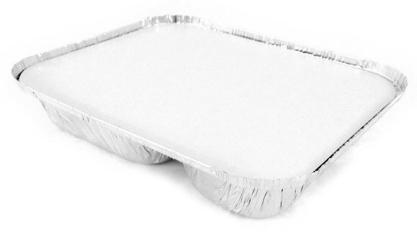 Handi-Foil 4 Compartment Oblong Take-Out Pan w/Board Lid Combo Pack 250/CS