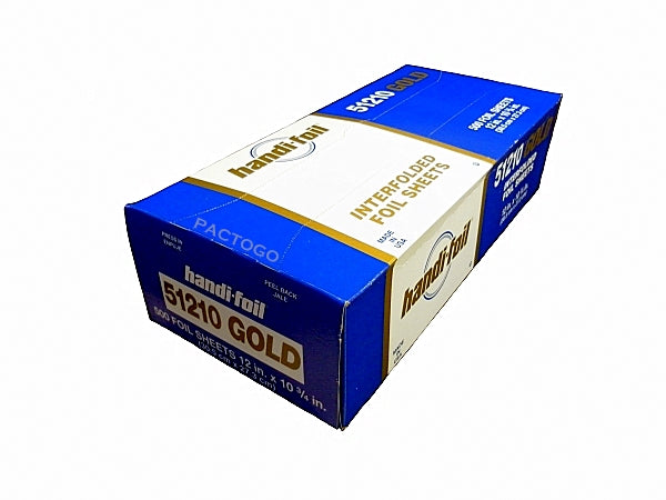 Handi-Foil 12" x 10.75" Gold Pop-Up Foil Sheets 500/PK