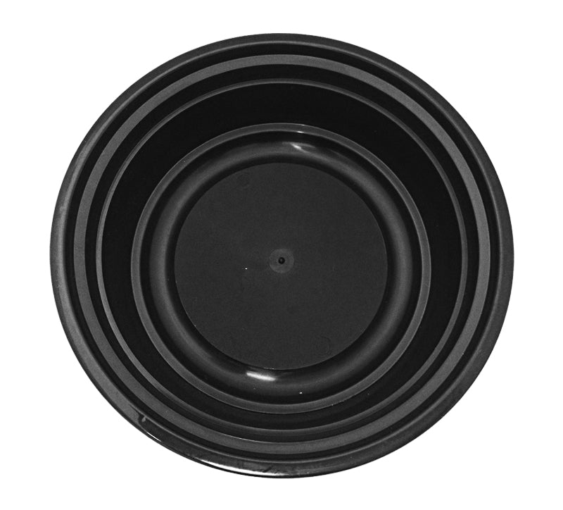 16 oz. Round Black 6" Container With Lid Combo 50/PK