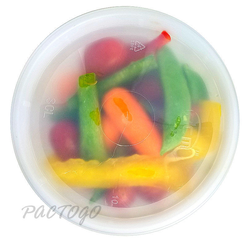 12 oz. Round Microwaveable Deli Container Combo Pack (Clear) 240/CS
