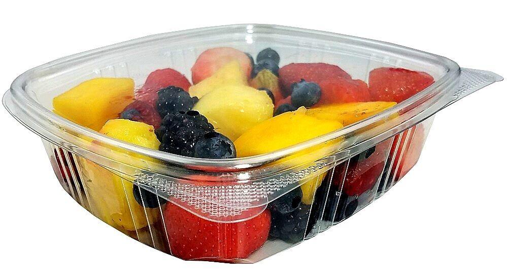 24 oz. Clear Hinged Deli Fruit Container 200/CS