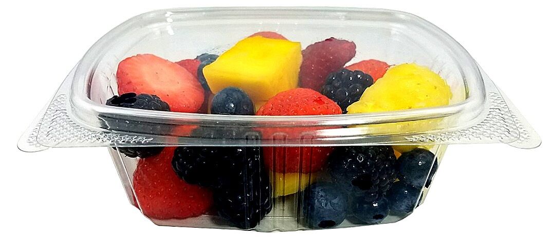 12 oz. Clear Hinged Deli Fruit Container 50/PK