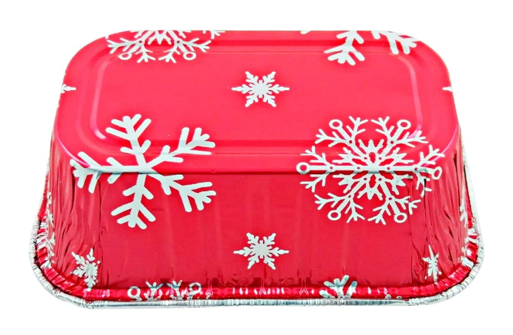 Pactogo Red Holiday Christmas Square Cake Aluminum Foil Pan w/Clear Dome  Lid Disposable Baking Tins (Pack of 50 Sets) 