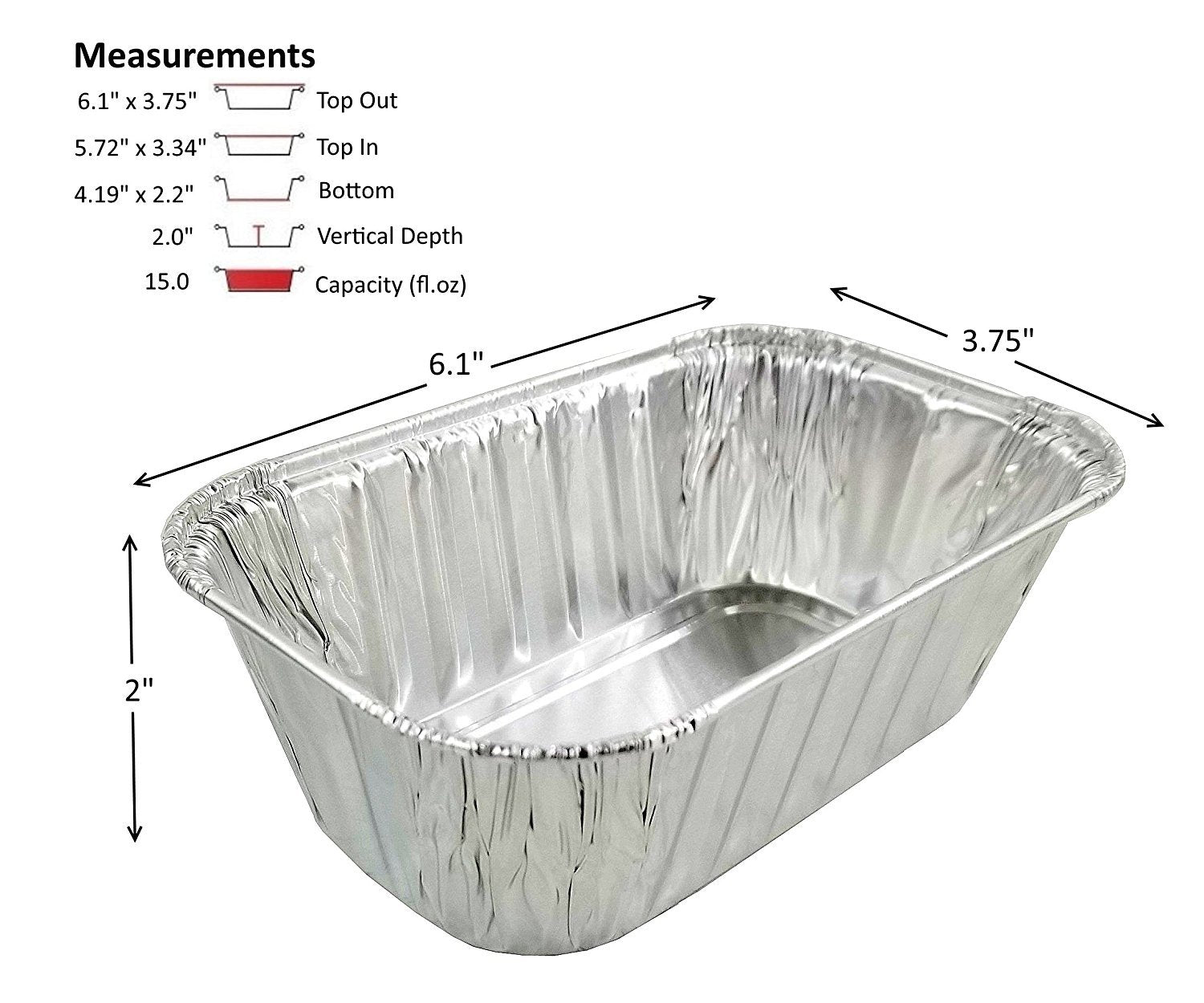  Stock Your Home Disposable Aluminum Mini Loaf Pans