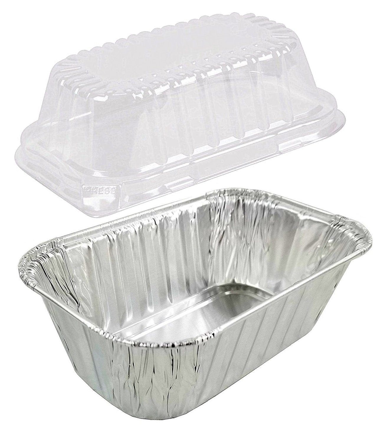 Aluminum Foil Mini-Loaf Pan w/High Dome Lid 50/PK