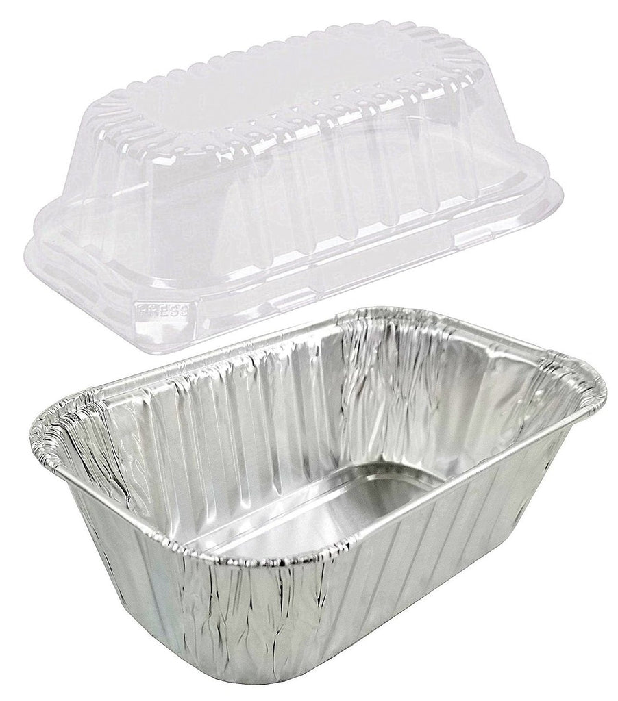 Handi-Foil 1 1/2 lb. Aluminum Foil Loaf Pan IVC w/Board Lid 50/PK