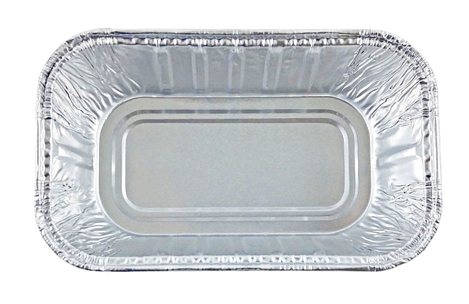 1 lb. Foil Loaf Pan w/ Clear Lid & Holiday Print - 100/Case