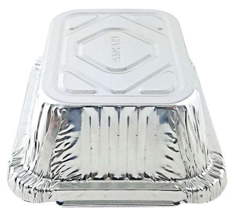 thumbnail image 2 of Handi-Foil 2.25 Lb Oblong Aluminum Take-Out Pans With Clear Dome Lids – 250 Sets, Commercial Grade 2 of 5