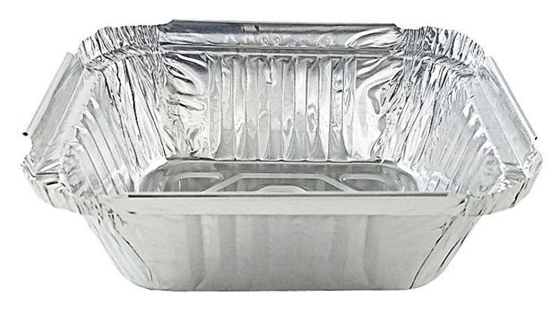 2¼ lb. Disposable Holiday Oblong Foil Pan with Dome Lid #9201X