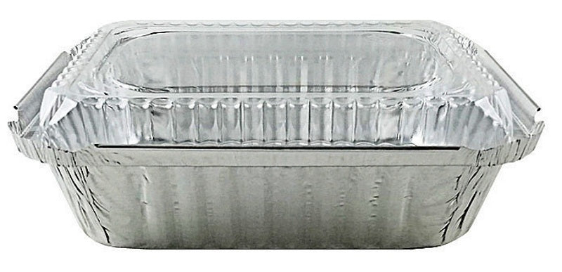 Aluminum Pan Oblong Take Out Foil Baking Containers with Dome Lids