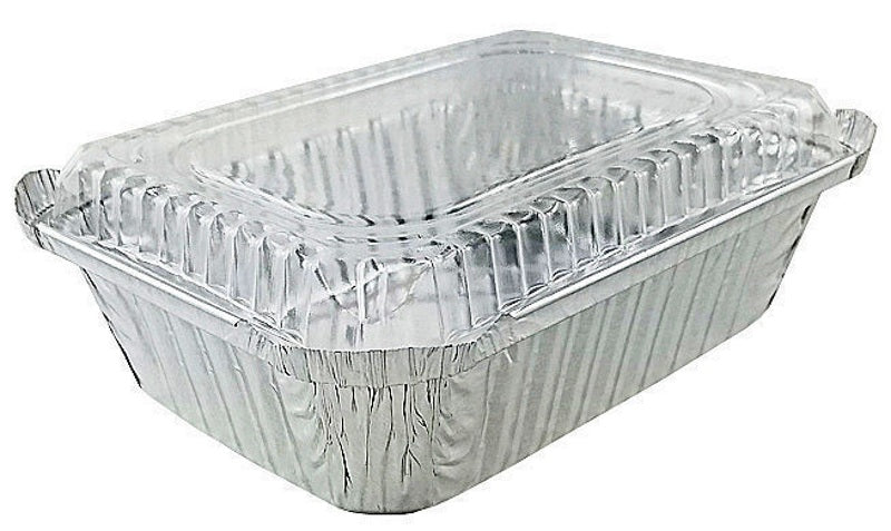 1½ lb. Shallow Carry Out Foil Pan with Plastic Lid - #230P