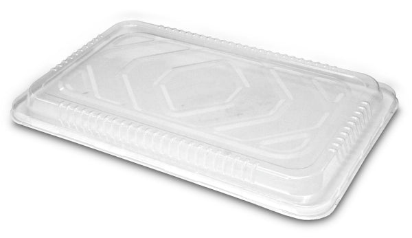 Half Size Aluminum Sheet Cake Pan with clear lid.