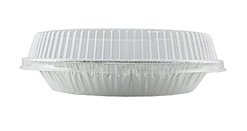 HFA 9 Square Cake Foil Pan With Dome Lid 50/PK