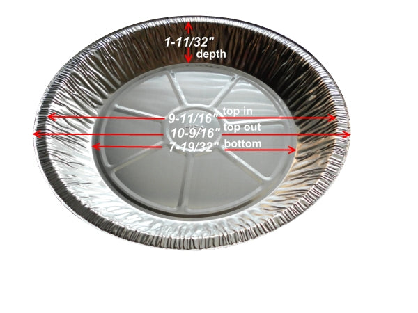 Handi-Foil 11" Extra Deep Foil Pie Pan 1 13/32" Deep 100/PK