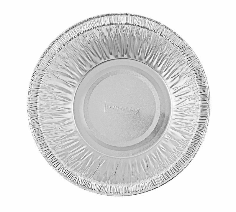 Durable 4 7/8" Foil Tart Pan 1 1/4" Deep w/Clear Dome Lid 50/PK