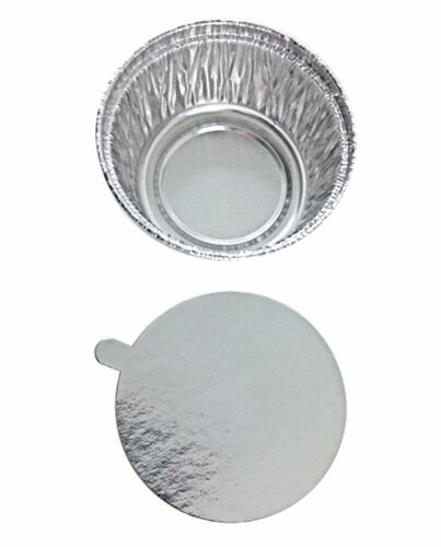 Handi-Foil 4 oz. Aluminum Foil Utility Cup w/Board Lid 125/PK