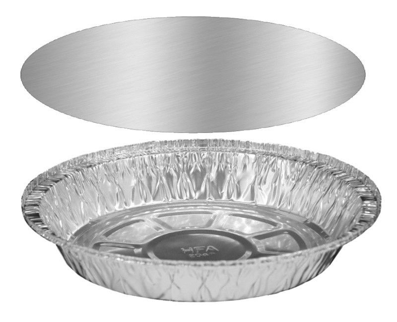 HFA 9 Square Cake Foil Pan With Dome Lid 50/PK