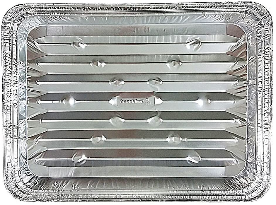Disposable Aluminum Foil Broiler Pan (10 Pack) Broiler Drip Pans for Oven -  Dura