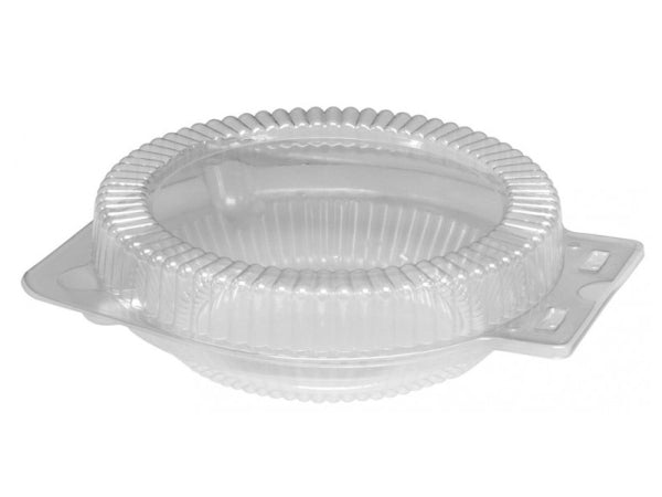 Inline Clear Plastic Low Clamshell for 8" Foil Pie Pan 200/CS
