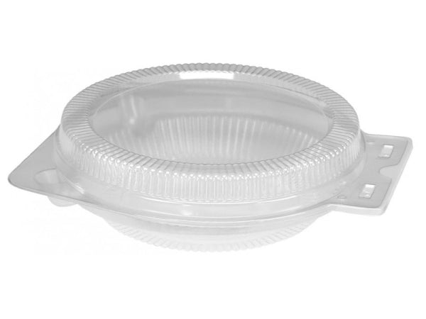 Inline Plastics Clear Plastic Low Clamshell for 9" Foil Pie Pan 200/CS