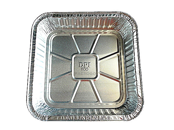 8 Square Aluminum Foil Cake Pan 1.97 Inches Deep - 500/Case