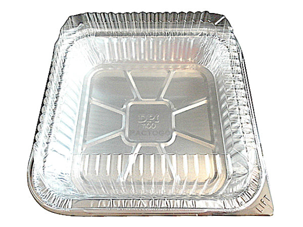 Handi-Foil Large 10 x 10 Square Aluminum Foil Cake/Poultry Pan 25/PK