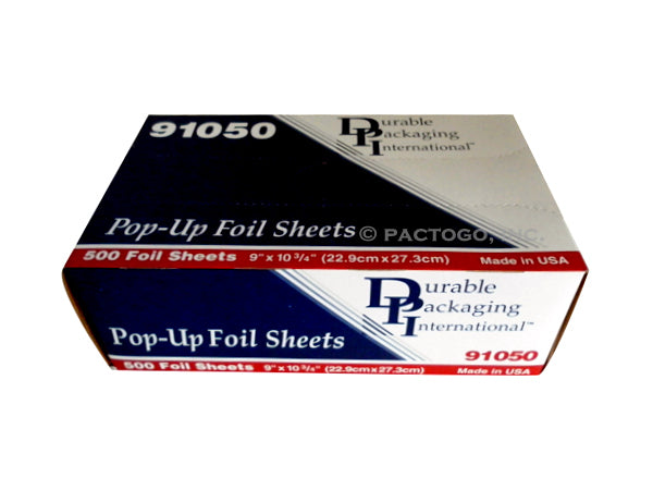 Durable 9" x 10.75" Pop-Up Foil Sheets 500 Sheets/PK
