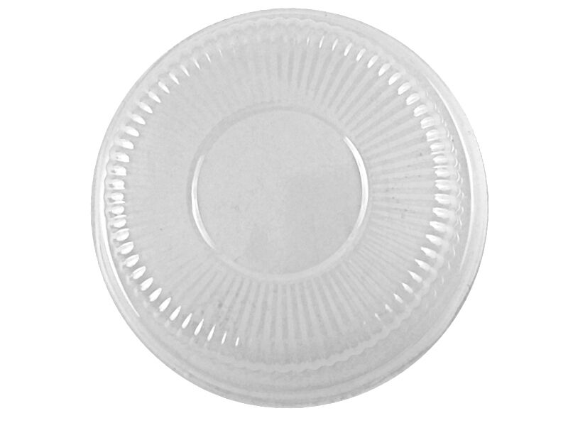 HFA 4 oz. Aluminum Foil Utility Cup w/Clear High Dome Lid 100/PK