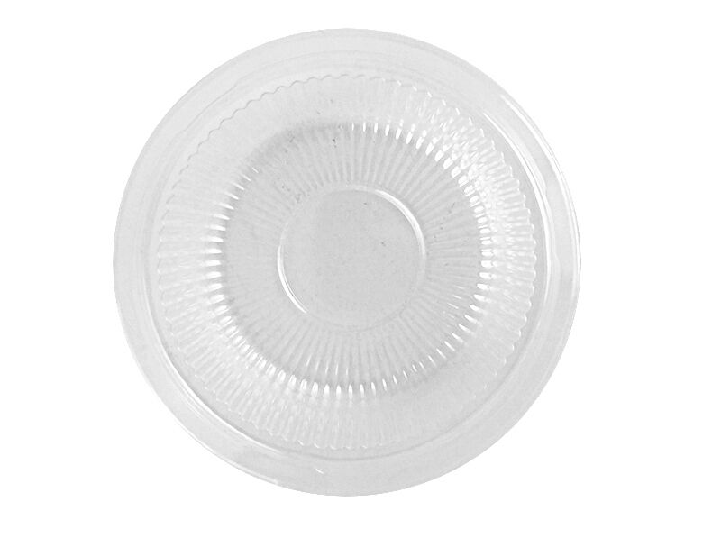 HFA 4 oz. Aluminum Foil Utility Cup w/Clear High Dome Lid 100/PK