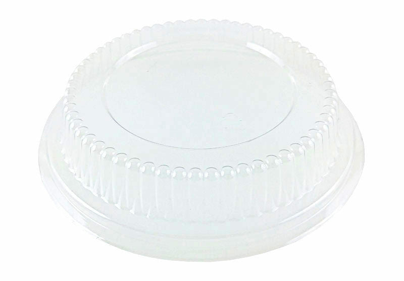 Durable 4 7/8" Foil Tart Pan 1 1/4" Deep w/Clear Dome Lid 50/PK