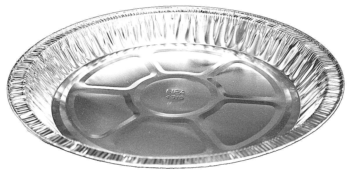 Handi-foil 10 (Actual Top-Out 9-5/8 Inches - Top-In 8-3/4 inches) Aluminum Foil Pie Pan - Disposable Baking Tin Plates (50)