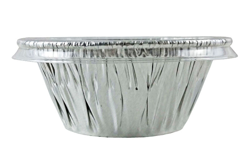 Handi-Foil 3.5 oz. Aluminum Foil Utility Cup w/Clear Plastic Lid 200/PK