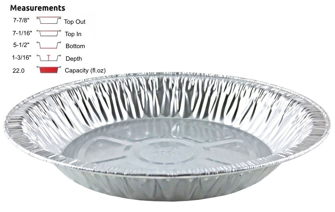 Aluminum shop pie tins