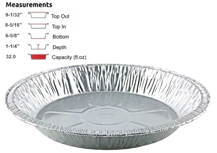 Stock Your Home 4 Inch Aluminum Foil Pie Pans (50 Count) - Disposable